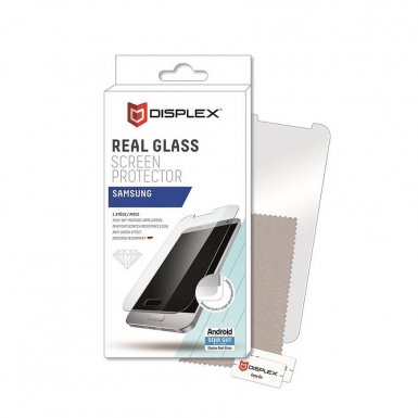 Displex Real Glass 10H Protector 2D - калено стъклено защитно покритие за дисплея на Samsung Galaxy J7 (2017) (прозрачен)