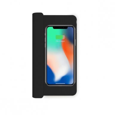 Zens Car Charger Anti Slip Battery 5200mAh Qi Wireless Stand ZECC02B - поставка с вградена батерия и безжично зареждане за QI съвместими устройства (черен)