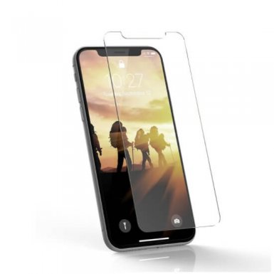 Urban Armor Gear Glass Screen Protector - калено стъклено защитно покритие за дисплея на iPhone XS, iPhone X