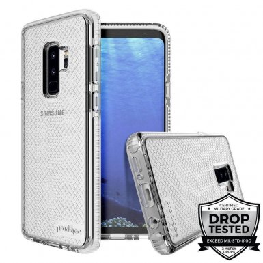 Prodigee SuperStar Case - хибриден кейс с висока степен на защита за Samsung Galaxy S9 Plus (сребрист)