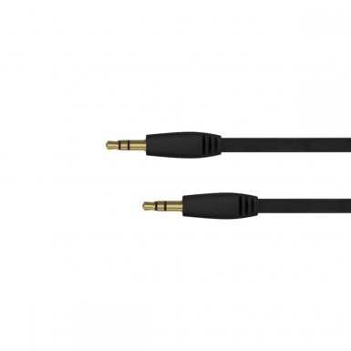 Just Wireless Aux Audio Cable - качествен 3.5 мм. аудио кабел (180 см) (черен)