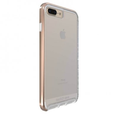 Tech21 Evo Elite Case - хибриден кейс с висока защита за iPhone 8 Plus, iPhone 7 Plus (розово злато)
