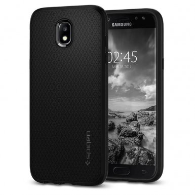 Spigen Liquid Air Case - тънък качествен термополиуретанов кейс за Samsung Galaxy J5 (2017) (черен) 