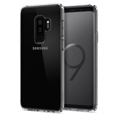 Spigen Ultra Hybrid Case - хибриден кейс с висока степен на защита за Samsung Galaxy S9 Plus (прозрачен)