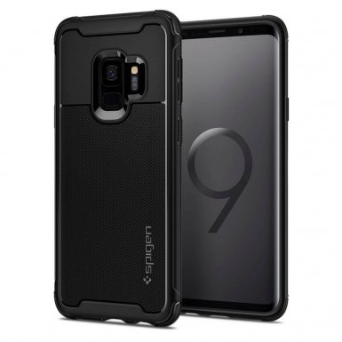 Spigen Rugged Armor Urban Case - термополиуретанов кейс с висока степен на защита за Samsung Galaxy S9 (черен)