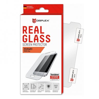 Displex Real Glass 10H Protector 2D - калено стъклено защитно покритие за дисплея на Huawei P20 Lite (прозрачен)