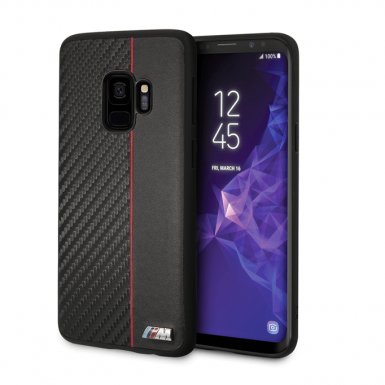 BMW M Collection Hard Case - кожен кейс за Samsung Galaxy S9 (черен)