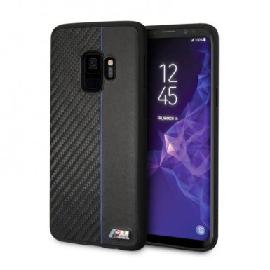 BMW M Collection Hard Case - кожен кейс за Samsung Galaxy S9 (черен)