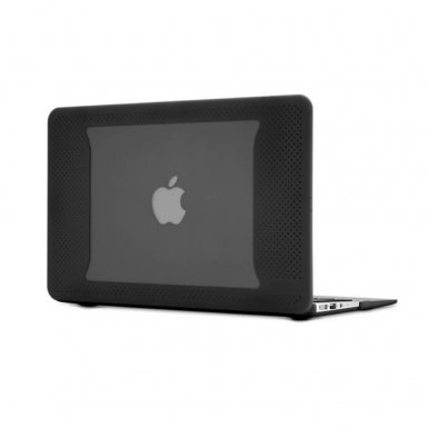 Tech21 Impact Snap Case - удароустойчив хибриден кейс за Apple MacBook Air 11 (черен)