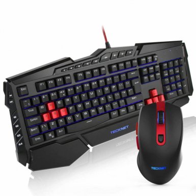 Tecknet Kraken Gaming Combo X706 - комплект геймърска клавиатура и мишка с LED подсветка (за PC)