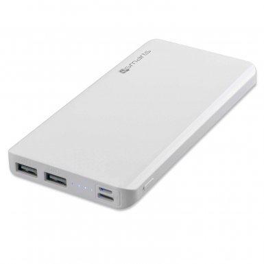 4smarts Power Bank VoltHub Lite 10000 mAh - външна батерия с два USB и USB-C изходи (бял)