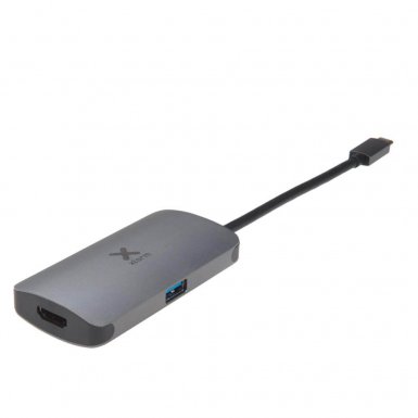 A-solar Xtorm XC003 USB-C Hub 3in1 4K HDMI, USB-C & USB-A - мултифункционален хъб за свързване на допълнителна периферия за MacBook и устройства с USB-C (тъмносив)