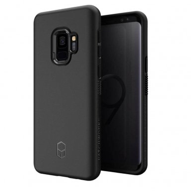 Patchworks Level ITG Case - хибриден удароустойчив TPU калъф за Samsung Galaxy S9 (черен)