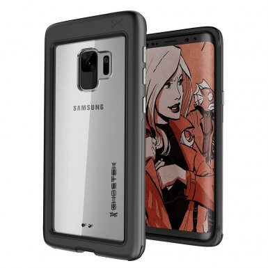 Ghostek Atomic Slim Case - хибриден удароустойчив кейс за Samsung Galaxy S9 (черен)