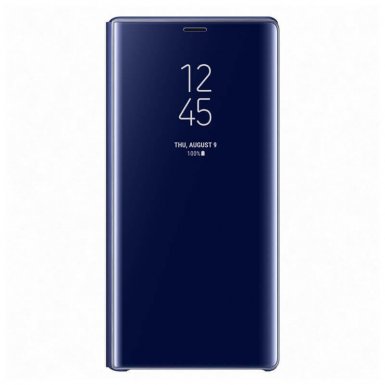 Samsung Clear View Stand Cover EF-ZN960CL - оригинален кейс с поставка, през който виждате информация от дисплея за Samsung Galaxy Note 9 (син)