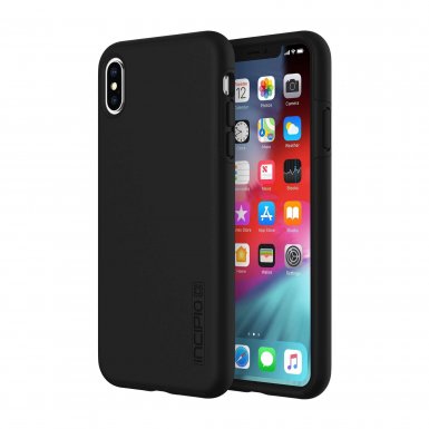 Incipio DualPro Case - удароустойчив хибриден кейс за iPhone XS Max (черен)