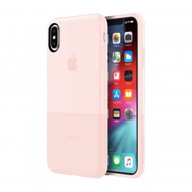 Incipio NGP Case - удароустойчив силиконов калъф за iPhone XS Max (розов)