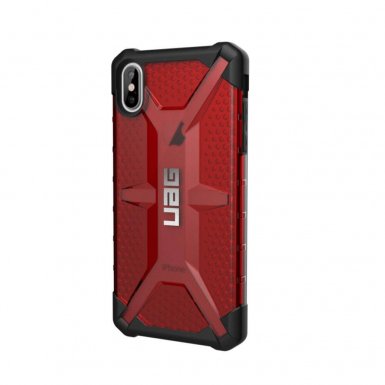Urban Armor Gear Plasma - удароустойчив хибриден кейс за iPhone XS Max (червен)