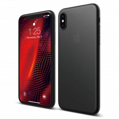 Elago Inner Core Case - тънък полипропиленов кейс (0.3 mm) за iPhone XS (черен)