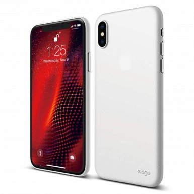 Elago Inner Core Case - тънък полипропиленов кейс (0.3 mm) за iPhone XS (бял)