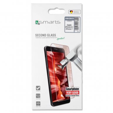 4smarts Second Glass - калено стъклено защитно покритие за дисплея на LG G7 ThinQ (прозрачен)