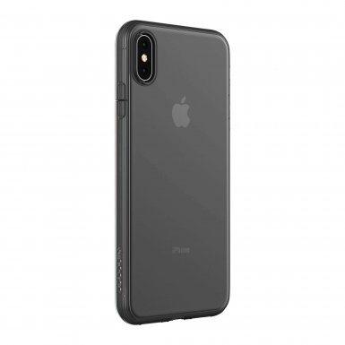 Incase Protective Clear Cover - удароустойчив силиконов (TPU) калъф за iPhone XS Max (прозрачен-черен)