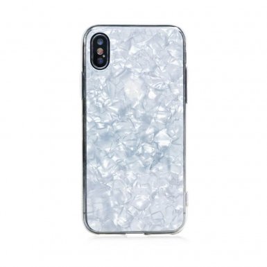 Bling My Thing Chic TPU Pearl White - силиконов (TPU) калъф за iPhone XS, iPhone X (бял)