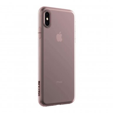 Incase Protective Clear Cover - удароустойчив силиконов (TPU) калъф за iPhone XS Max (прозрачен-розов)