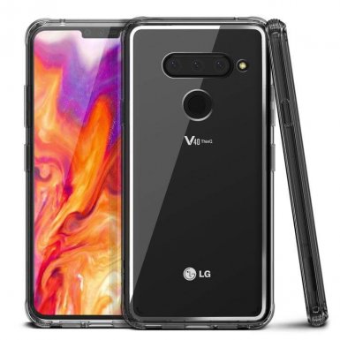 Verus Crystal Chrome Case - хибриден удароустойчив кейс за LG V40 (прозрачен)