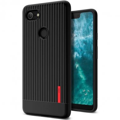 Verus Single Fit Label Case - хибриден удароустойчив кейс за Google Pixel 3 XL (черен)