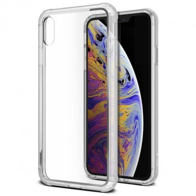 Verus Crystal Chrome Case - хибриден удароустойчив кейс за iPhone XS Max (прозрачен)