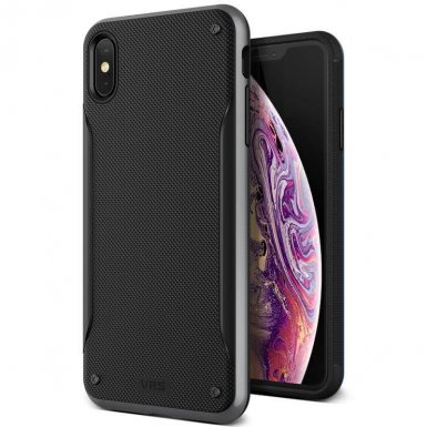 Verus High Pro Shield Case - висок клас хибриден удароустойчив кейс за iPhone XS Max (сребрист)