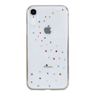 Bling My Thing Milky Way Cotton Candy Swarovski - поликарбонатов кейс с кристали Сваровски за iPhone XR (прозрачен)