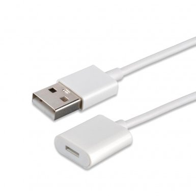 4smarts Apple Pencil Charging Cable - кабел (USB към женски Lightning) за зареждане на Apple Pencil (1st Gen) (бял)