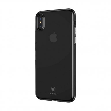 Baseus Simple Case - силиконов (TPU) калъф за iPhone XS (черен)