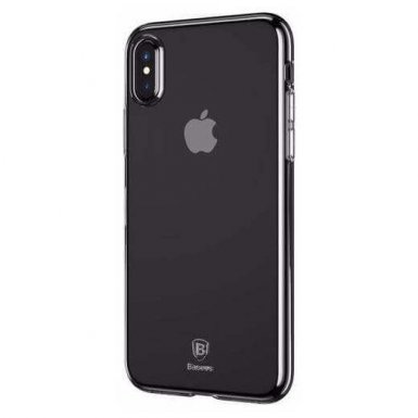 Baseus Simple Case - силиконов (TPU) калъф за iPhone XS (златист)