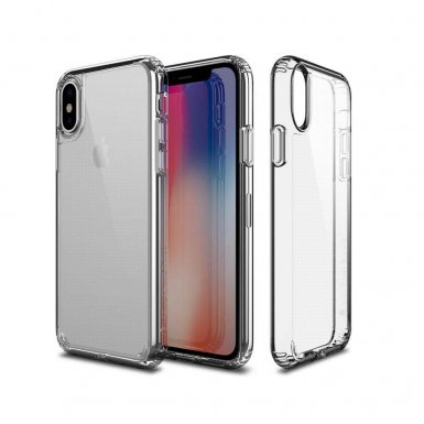Patchworks Lumina - хибриден удароустойчив TPU калъф за iPhone XS, iPhone X (прозрачен)