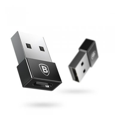 Baseus Exquisite USB Male To USB-C Female Adapter A01 - адаптер от USB мъжко към USB-C женско за мобилни устройства