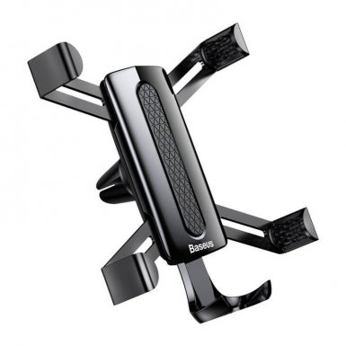 Baseus Spiderman Gravity Car Mount - поставка за радиатора на кола за смартфони с дисплеи до 6 инча (черна)
