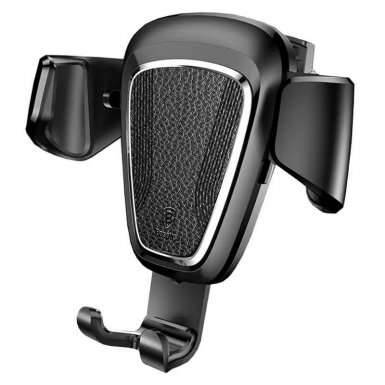 Baseus Gravity Car Mount - поставка за радиатора на кола за смартфони с дисплеи до 6 инча (черна)
