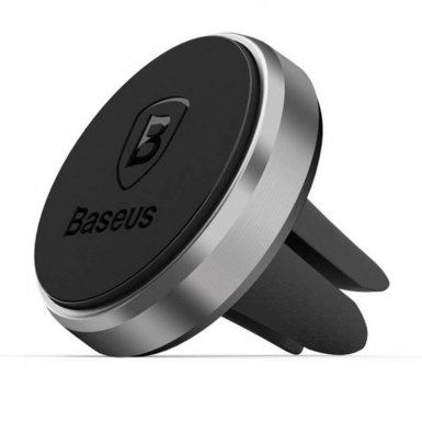 Baseus Magnetic Car Air Vent Holder - магнитна поставка за радиатора на кола за смартфони (черен)