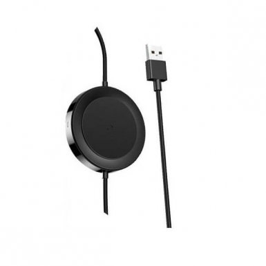 Baseus Wireless Charger Lightning USB Cable - Lightning кабел с пад за безжично зареждане за iPhone, iPad и iPod с Lightning (черен)