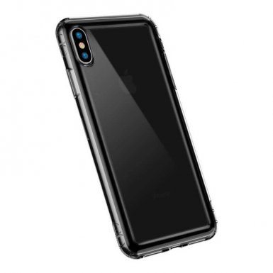 Baseus Safety Airbags Case - силиконов TPU калъф с най-висока степен на защита за iPhone XS, iPhone X (черен)