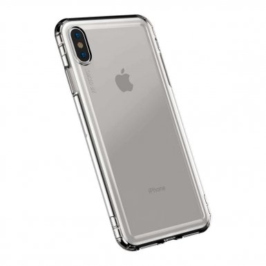 Baseus Safety Airbags Case - силиконов TPU калъф с най-висока степен на защита за iPhone XS, iPhone X  (прозрачен)