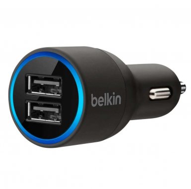 Belkin Dual 20W Car Caherger 4.2A - зарядно за кола с с два USB изхода (4.2A)