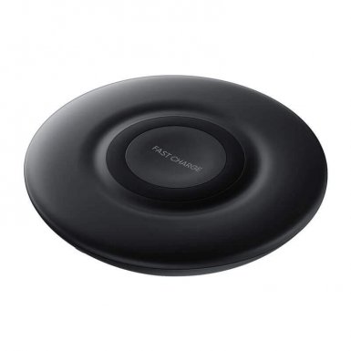 SAMSUNG Wireless Charger Pad EP-P3100TBEGWW - поставка (пад) с Fast Charge за безжично захранване за Samsung Galaxy S9, S9 Plus и QI съвместими устройства (черен) 