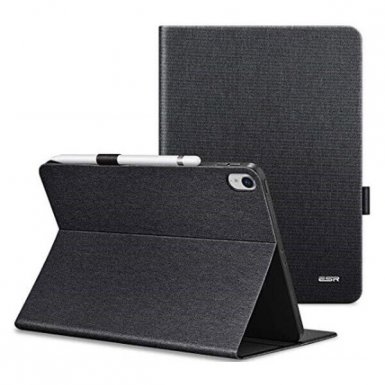 ESR Premium Simplicity Folio Case - текстилен калъф и поставка за iPad Pro 11 (2018) (черен)