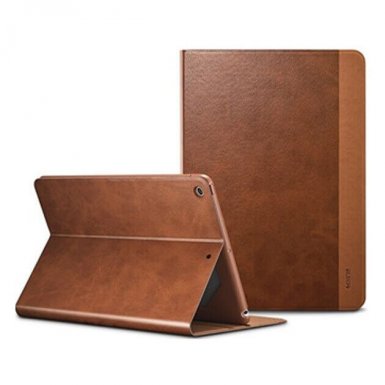 ESR Premium Simplicity Folio Case - кожен калъф и поставка за iPad Pro 11 (2018) (кафяв)