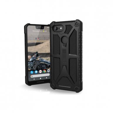 Urban Armor Gear Monarch Case - удароустойчив хибриден кейс за Google Pixel 3XL (черен)