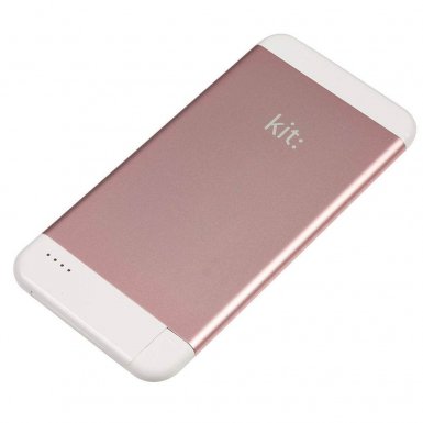 Kit Executive Power Bank 4100mAh - външна батерия 4100mAh с вграден MFI Lightning кабел за Apple продукти (розово злато)